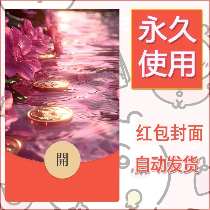 新款永久微信红包封面发财暴富系列diy素材34