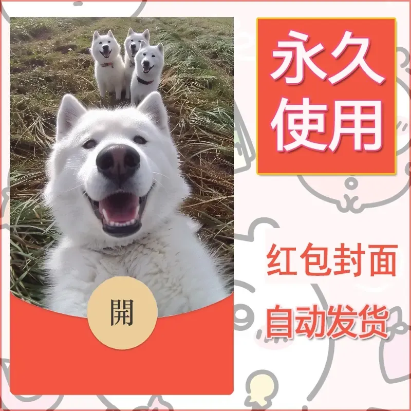 新款永久微信红包封面宠物系列diy素材285