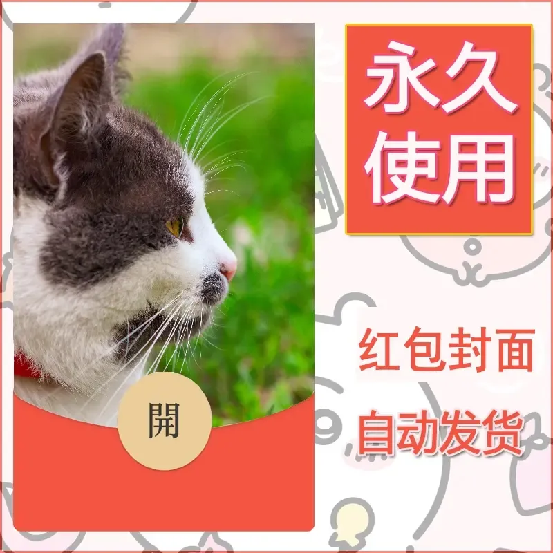 新款永久微信红包封面宠物系列diy素材399