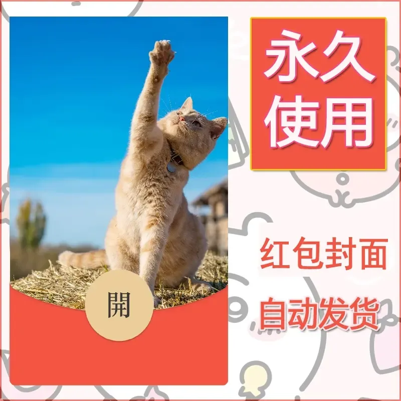 新款永久微信红包封面宠物系列diy素材413