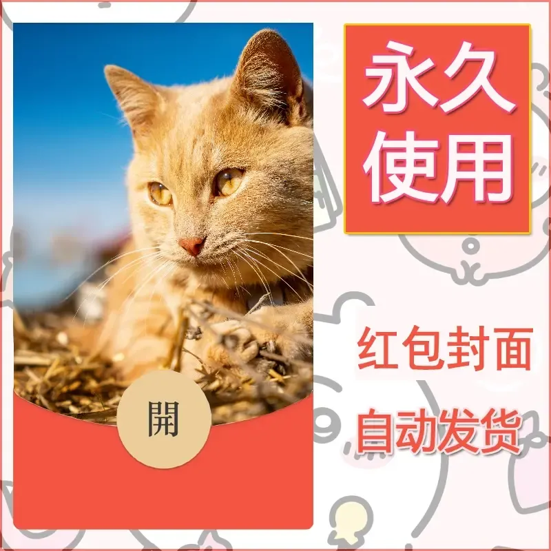 新款永久微信红包封面宠物系列diy素材439