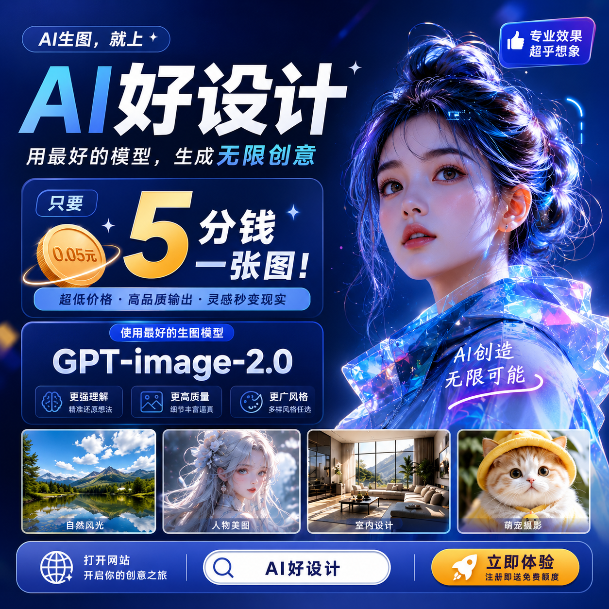 AI好设计-1百积分-可生成10张图