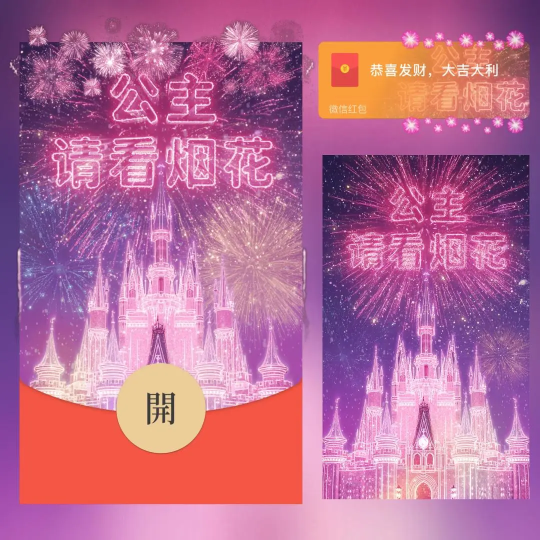 微信红包封面 |『公主请看烟花/svip』