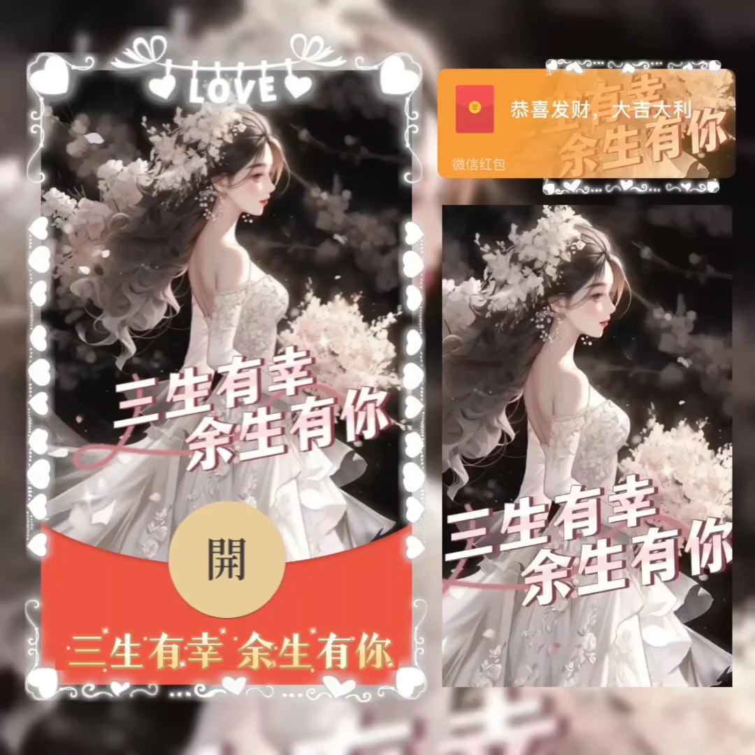 微信红包封面 |『三生有幸 余生有你/la』 - ¥2.02