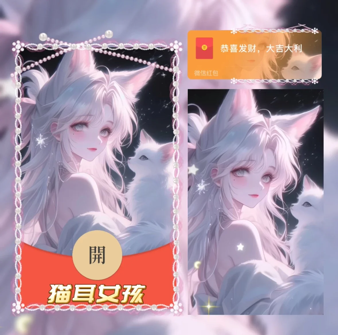 微信红包封面 |『猫耳女孩/异形动态』 - ¥2.05