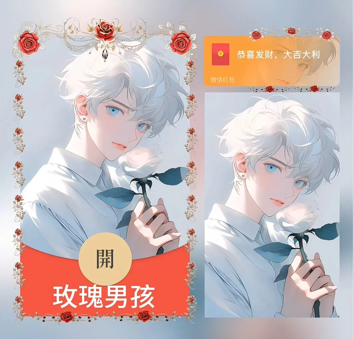 微信红包封面 |『玫瑰男孩』