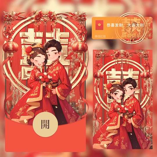 微信红包封面 |『新婚快乐/结婚祝福/动态』