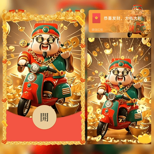 微信红包封面 |『你要发财啦/财神/暴富』