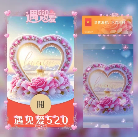微信红包封面 |『遇见爱520/动态/xn』