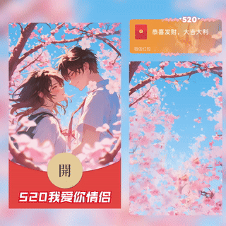 微信红包封面 |『520我爱你情侣款/yssj』