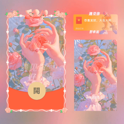 微信红包封面 |『遇见你好幸运』