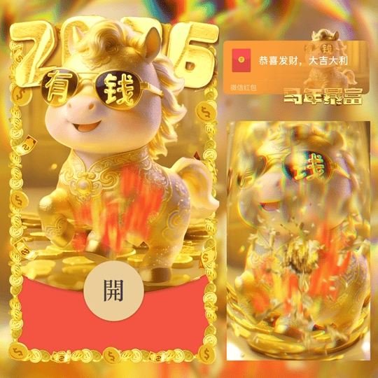 【卡密兑换】微信红包封面『2026马年暴富/新年快乐/动态/LM』官方卡密丨端内兑换丨24小时自助提卡！